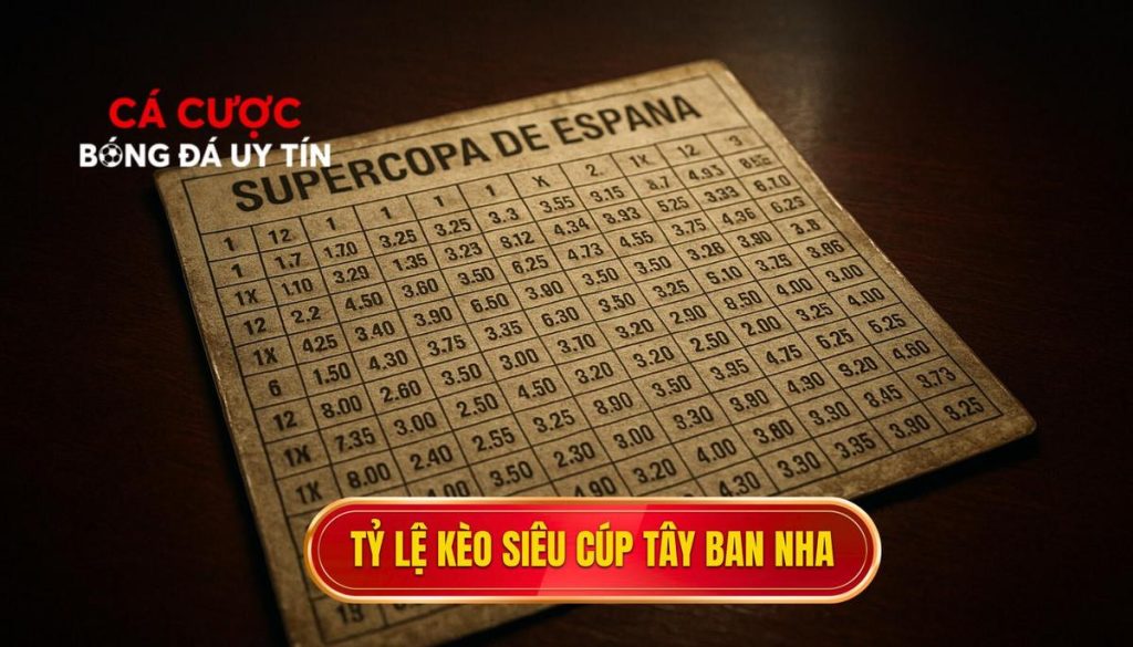 thumb - Tỷ lệ kèo siêu cúp Tây Ban Nha