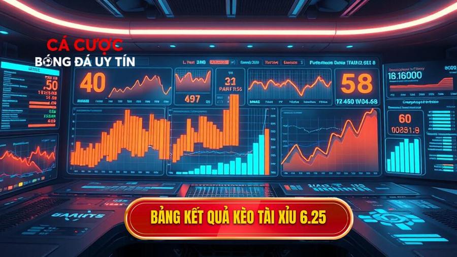 Bảng tóm tắt kết quả kèo tài xỉu 6.25